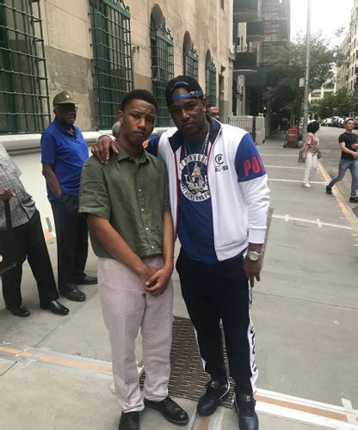 Cameron Ezike Giles Jr. with his friend