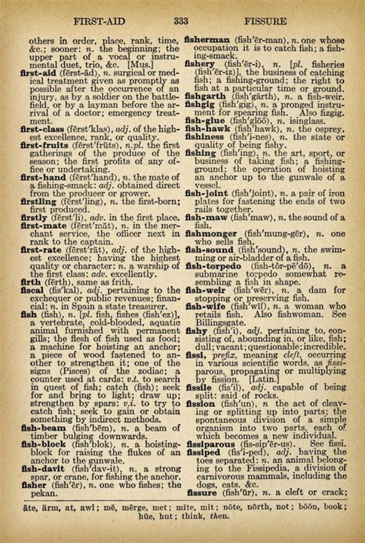 First Page Of A Dictionary Of The English Language
