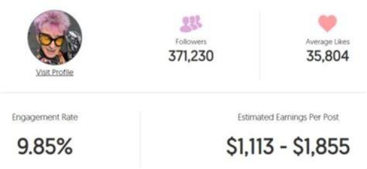Nankles estimated Instagram earning